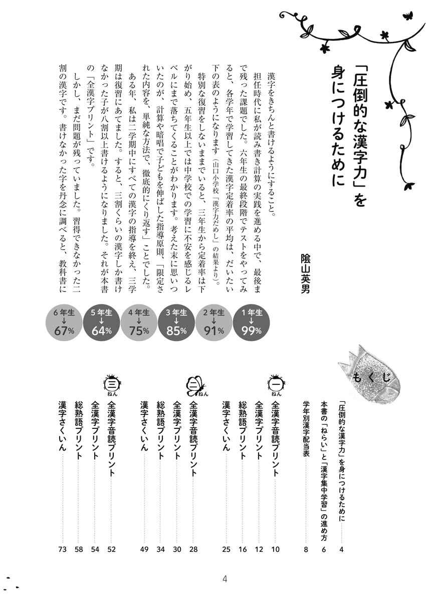 新版　陰山メソッド　徹底反復　漢字プリント小学校１～６年 プロモーション 1