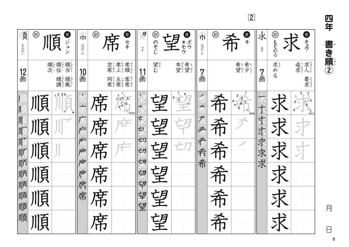 最新版　陰山メソッド　徹底反復　書き順プリント４・５・６年 プロモーション 3