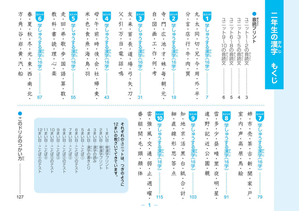 徹底反復　二年生の漢字 プロモーション 1