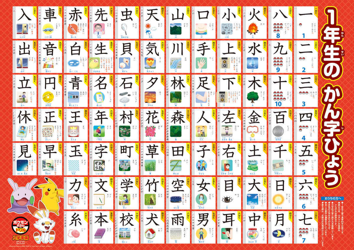 ポケモンずかんドリル　入学準備　こくご